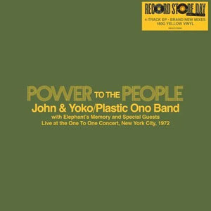 John & Yoko , The Plastic Ono Band, Elephants's Memory -Power To The People-Live At The One To One Concert, New York City, 1972