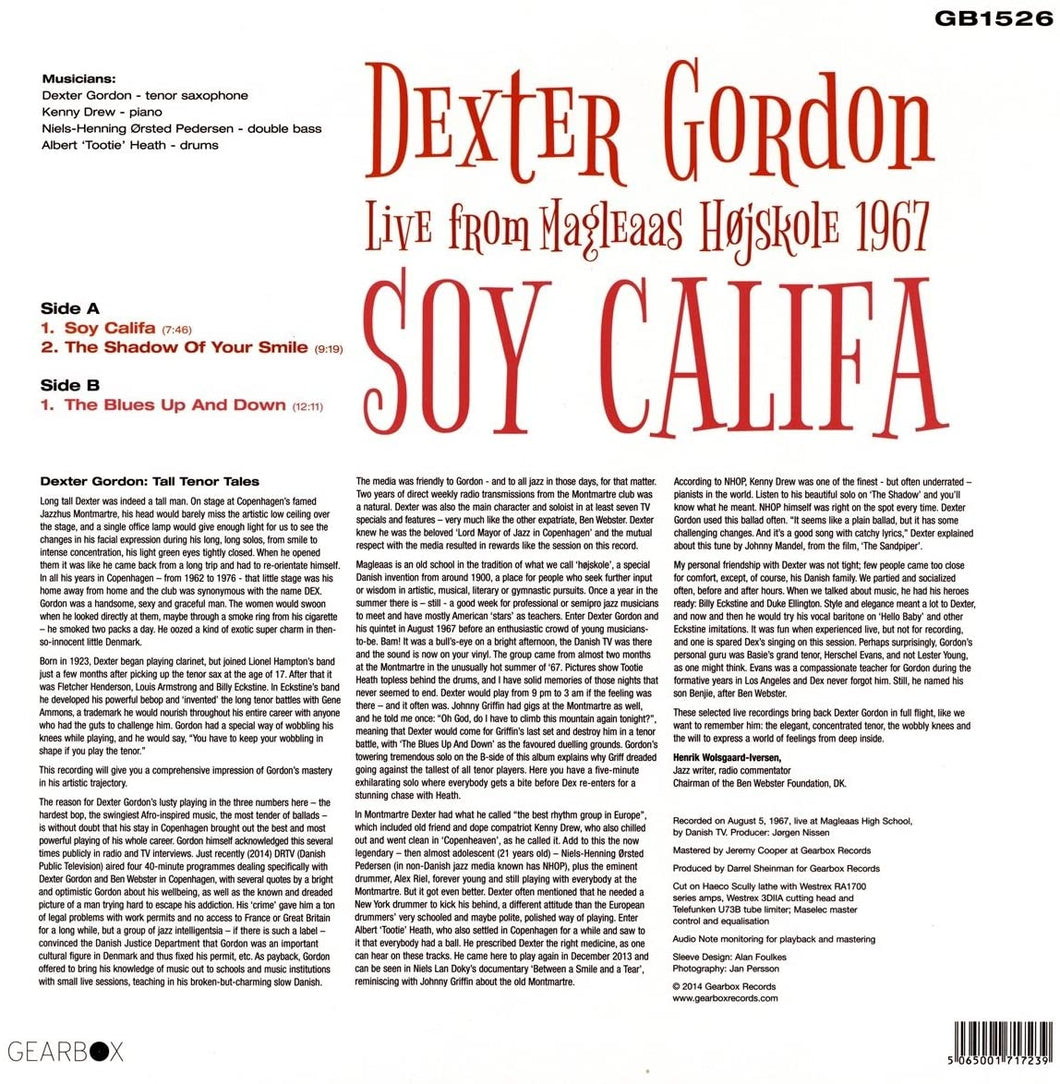 Dexter Gordon - Soy Califa (Live From Magleaas Højskole 1967)